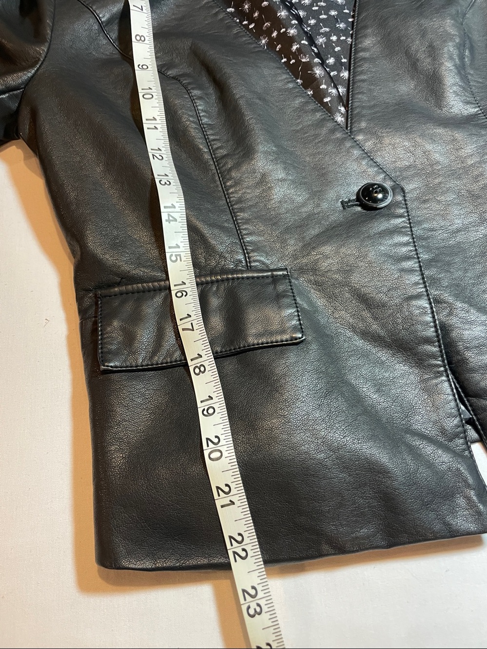 Black Rivet Black Faux Leather Blazer Jacket - Picture 7 of 10